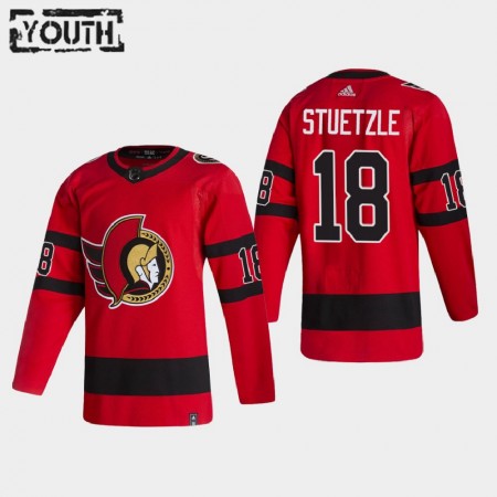 Camisola Ottawa Senators Tim Stuetzle 18 2020-21 Reverse Retro Authentic - Criança